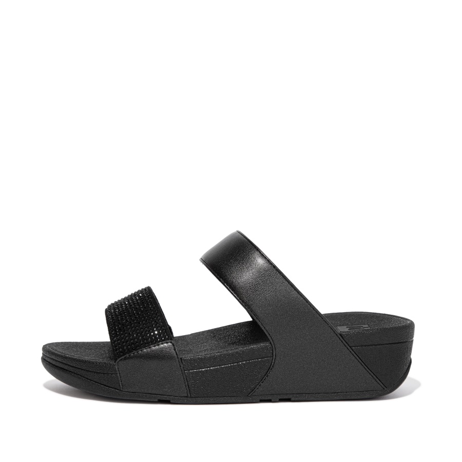 Cristal Fitflop Desliza Todo Preto