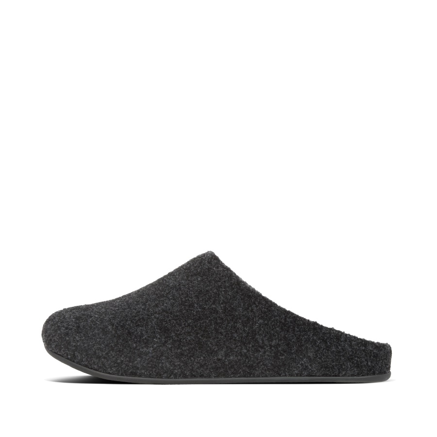 Chinelos De Feltro Masculino Fitflop Todo Preto