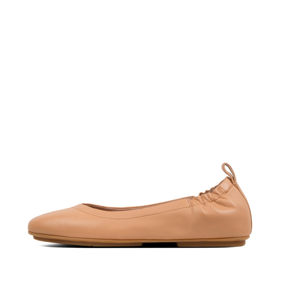 Fitflop Bombas De Balé De Couro Macio Blush