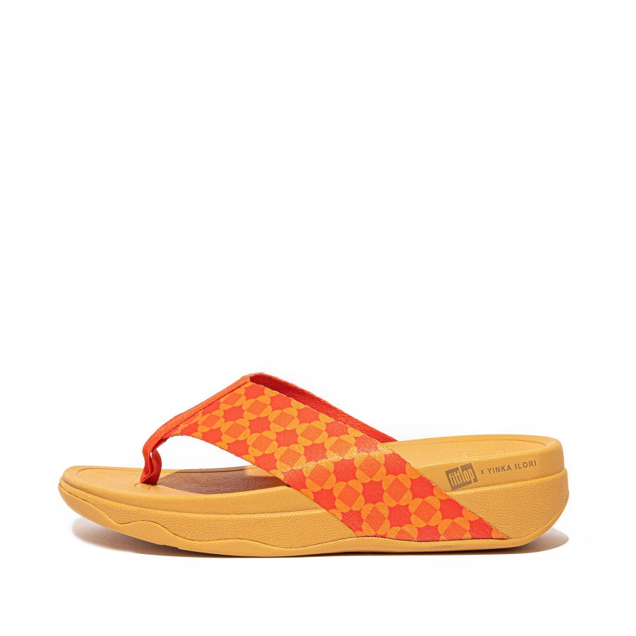 Fitflop Sandália Biqueira Vermelha Laranja