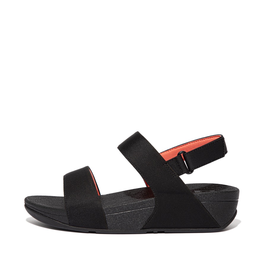 Fitflop Sandálias Tiras Traseiras Resistentes à água Coral Black-shine Coral