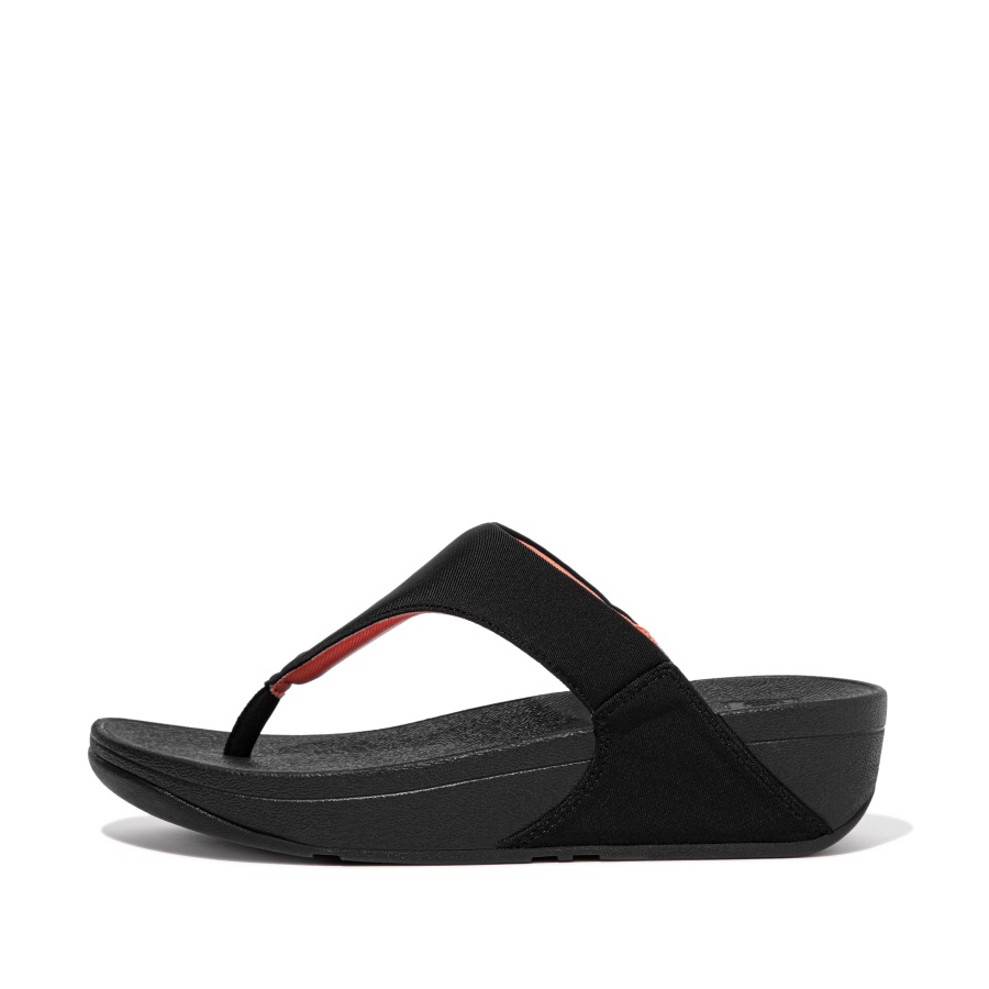 Fitflop Sandálias Biqueira Resistentes à água Coral Black-shine Coral