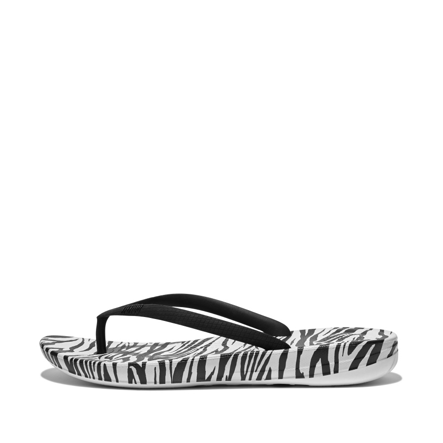 Fitflop Chinelos Ergonômicos Zebra Com Estampa Zebra